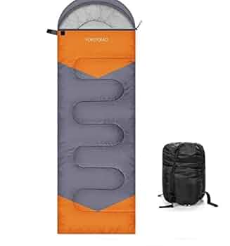 Amazon | 【1.8KG-1個セット 】オレンジ＆グレー 寝袋 シュラフ